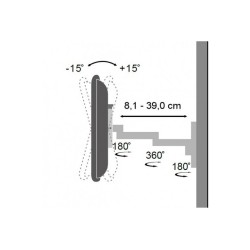 SUPPORTO A MURO PER TV LED LCD 13-30'' I