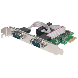 SCHEDA PCI EXPRESS SERIALE 2 PORTE DB9 M