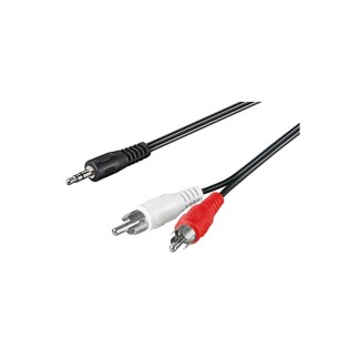 CAVO STEREO JACK 3, 5 MM A 2 X RCA MASCH