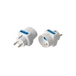 ADATTATORE TRIPLO SPINA SCHUKO A PRESE B