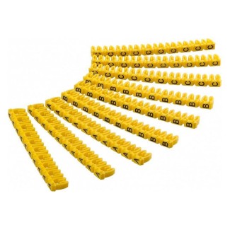 SEGNACAVO GIALLO CON LETTERE ''A-C'' PER
