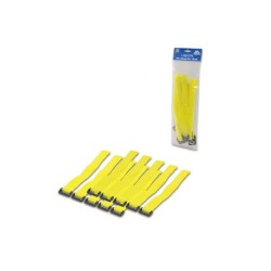 FASCETTE FERMACAVO GIALLE IN VELCRO SET