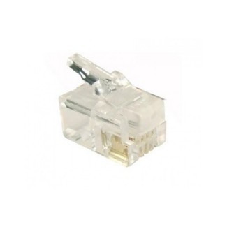 PLUG TELEFONICO RJ14/RJ11 6 POLI 4 CONTA