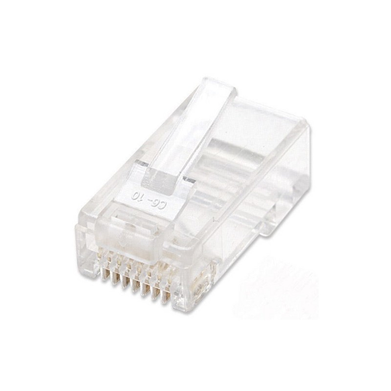 CONFEZIONE 100 PLUG RJ45 UTP PER CAVO RI