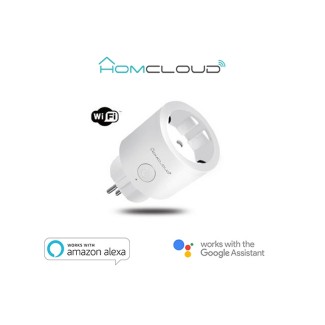Presa Intelligente Wi-Fi 16A Schuko con controllo energia-white&grey