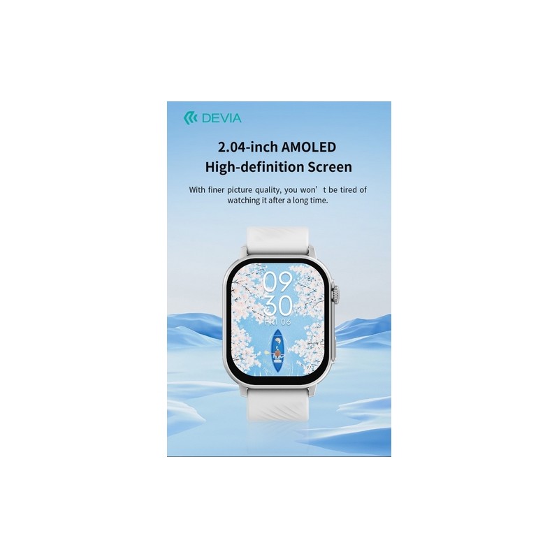 DEVIA Smart Watch AMOLED Pro2 IP67 modello ZL94 Silver-Silver