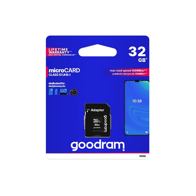 microSD 32GB CARD class 10 UHS I + adapt