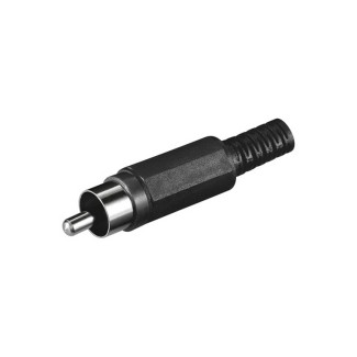 CONNETTORE AUDIO RCA MASCHIO IN PLASTICA