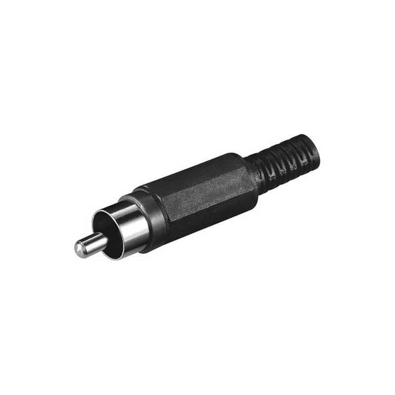 CONNETTORE AUDIO RCA MASCHIO IN PLASTICA