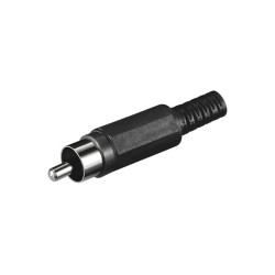 CONNETTORE AUDIO RCA MASCHIO IN PLASTICA