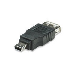 ADATTATORE USB A FEMMINA A MINI B MASCHI