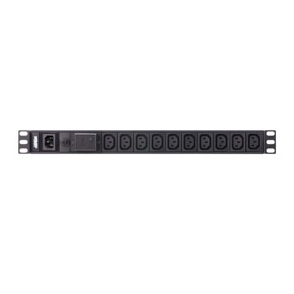 PDU 1U DI BASE CON PROTEZIONE DA SOVRATE