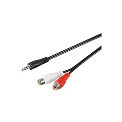 CAVO AUDIO STEREO  2 RCA FEMMINA A JACK