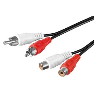 CAVO PROLUNGA M/F 2XRCA 10MT