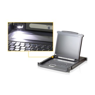 CONSOLE USB-PS2 VGA CON LCD 17'' DA RACK