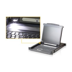 CONSOLE USB-PS2 VGA CON LCD 17'' DA RACK