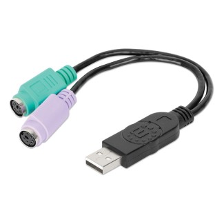 ADATTATORE USB A DOPPIO PS/2