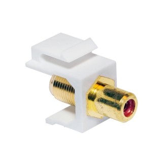 ADATTATORE KEYSTONE RCA/F F/F ROSSO