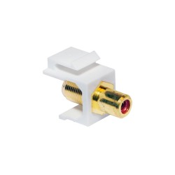 ADATTATORE KEYSTONE RCA/F F/F ROSSO