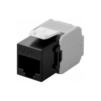 FRUTTO KEYSTONE RJ45 UTP CAT. 6 NERO TOO