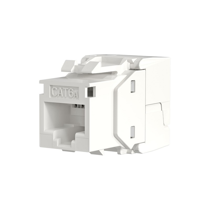Frutto Keystone Cat.6A UTP Bianco con ta